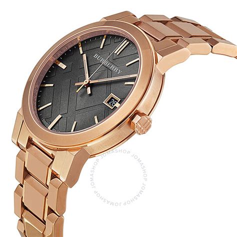 burberry bu9005|Burberry Brown Check Pattern Dial Rose Gold.